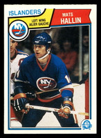 1983-84 O-Pee-Chee #8 Mats Hallin Near Mint RC Rookie 