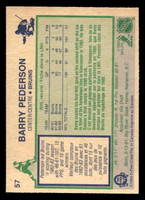 1983-84 O-Pee-Chee #57 Barry Pederson Near Mint+ 
