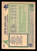 1983-84 O-Pee-Chee #193 Mats Naslund Ex-Mint RC Rookie 