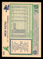 1983-84 O-Pee-Chee #243 Nick Fotiu Near Mint OPC 