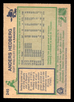 1983-84 O-Pee-Chee #245 Anders Hedberg Near Mint+ OPC 