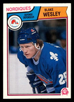 1983-84 O-Pee-Chee #307 Blake Wesley UER Near Mint OPC 
