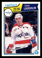 1983-84 O-Pee-Chee #375 Craig Laughlin Ex-Mint RC Rookie OPC 