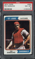 1974 Topps #260 Ted Simmons Cardinals PSA 8 NM-Mint