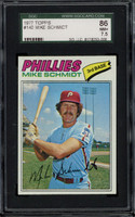 1977 Topps #140 Mike Schmidt Phillies SGC 7.5 Near Mint+