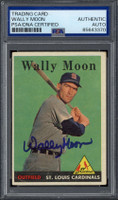 Wally Moon 1958 Topps #210 Signed PSA/DNA Slabbed Authenticated Cardinals ID: 511020