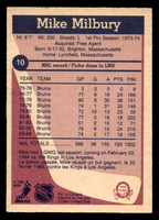 1984-85 O-Pee-Chee #10 Mike Milbury Near Mint 