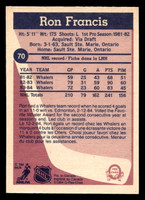 1984-85 O-Pee-Chee #70 Ron Francis Near Mint 