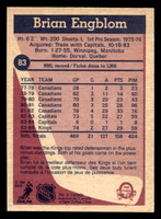 1984-85 O-Pee-Chee #83 Brian Engblom Near Mint+ 