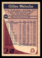 1984-85 O-Pee-Chee #104 Gilles Meloche Near Mint 