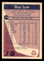 1984-85 O-Pee-Chee #115 Ron Low Near Mint 