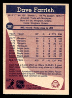 1984-85 O-Pee-Chee #301 Dave Farrish Near Mint+ OPC 