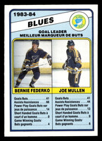 1984-85 O-Pee-Chee #367 Bernie Federko/Joe Mullen TL UER Near Mint OPC 