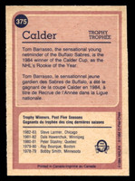 1984-85 O-Pee-Chee #375 Tom Barrasso TR Very Good OPC 