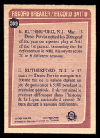 1984-85 O-Pee-Chee #389 Denis Potvin RB Near Mint OPC 