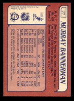 1985-86 O-Pee-Chee #27 Murray Bannerman Near Mint OPC 