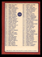 1985-86 O-Pee-Chee #165 Checklist Near Mint+ OPC 