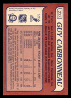 1985-86 O-Pee-Chee #233 Guy Carbonneau Near Mint+ OPC 