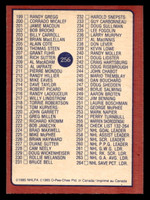 1985-86 O-Pee-Chee #256 Checklist Near Mint+ OPC 