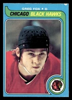 1979-80 O-Pee-Chee #116 Greg Fox Very Good RC Rookie OPC 