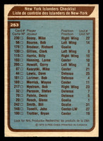 1979-80 O-Pee-Chee #253 Islanders Team CL VG-EX OPC 
