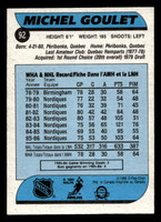 1986-87 O-Pee-Chee #92 Michel Goulet Near Mint OPC 