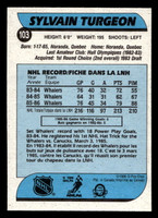 1986-87 O-Pee-Chee #103 Sylvain Turgeon Near Mint OPC 