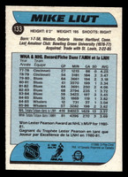 1986-87 O-Pee-Chee #133 Mike Liut Near Mint+ OPC 