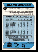 1986-87 O-Pee-Chee #183 Mark Napier Near Mint+ OPC 