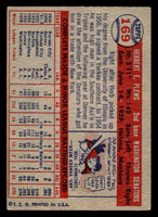 1957 Topps #169 Herb Plews UER Poor RC Rookie 