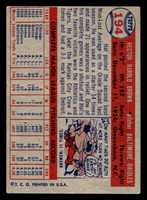 1957 Topps #194 Hal Brown Very Good 