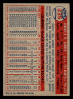 1957 Topps #335 Granny Hamner Excellent+  ID: 511830