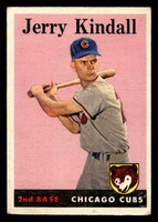 1958 Topps #221 Jerry Kindall Very Good RC Rookie  ID: 511889