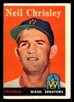1958 Topps #303 Neil Chrisley UER Excellent Miscut 