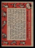 1958 Topps #314 Duke Snider/Walt Alston Dodgers' Boss & Power Excellent+  ID: 511917