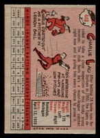 1958 Topps #448 Charley Lau Excellent RC Rookie 