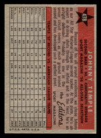 1958 Topps #478 Johnny Temple UER AS Ex-Mint  ID: 511957