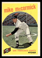 1959 Topps #148 Mike McCormick Excellent+  ID: 512006