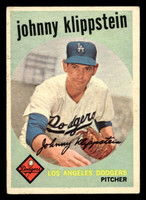1959 Topps #152 Johnny Klippstein UER Very Good  ID: 512007