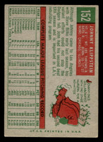 1959 Topps #152 Johnny Klippstein UER Very Good  ID: 512007