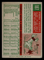 1959 Topps #187 Bubba Phillips Very Good  ID: 512024