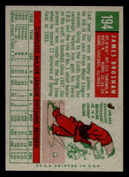 1959 Topps #194 Jim Brosnan UER Ex-Mint  ID: 512028