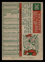 1959 Topps #245 Ned Garver Very Good  ID: 512049