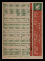 1959 Topps #260 Early Wynn UER Very Good  ID: 512055