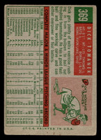 1959 Topps #369 Dick Tomanek UER Very Good  ID: 512106