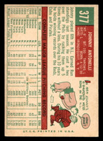 1959 Topps #377 Johnny Antonelli Excellent+  ID: 512110