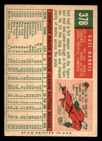 1959 Topps #378 Gail Harris Excellent+  ID: 512113