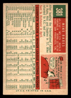 1959 Topps #381 Mike Baxes Very Good  ID: 512114