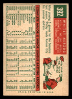 1959 Topps #392 Whitey Herzog Very Good  ID: 512123