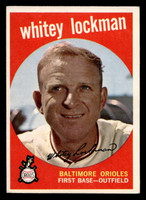 1959 Topps #411 Whitey Lockman UER Excellent+  ID: 512146